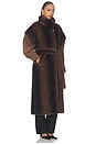 view 4 of 4 Harper Long Fur Coat in Coco