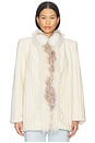 view 2 of 5 Sienna Fur Jacket in Cream