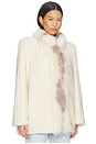 view 4 of 5 Sienna Fur Jacket in Cream