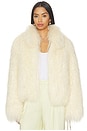 view 1 of 5 Rochelle Fur Jacket in Cream