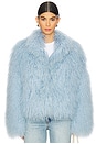 view 2 of 5 Rochelle Fur Jacket in Sky