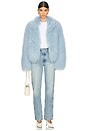 view 5 of 5 Rochelle Fur Jacket in Sky