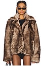 view 3 of 6 Carmel Reversible Fur Coat in Natural