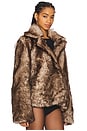 view 4 of 6 Carmel Reversible Fur Coat in Natural