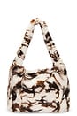 view 1 of 4 Semra Fur Bag in Brown & Cream