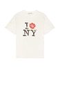 view 4 of 4 I Kiss NY T-Shirt in Vintage White