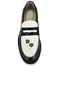 view 1 of 5 Wilde Clover Penny Loafer in Black & White
