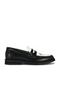 view 2 of 5 Wilde Clover Penny Loafer in Black & White