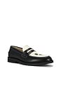 view 3 of 5 Wilde Clover Penny Loafer in Black & White