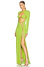 view 3 of 4 CUT OUT 원피스 in Lime Green