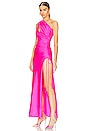 view 3 of 4 Rita Gown in Fluo Pink