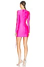 view 4 of 5 Coco Bijoux Dress in Fluo Pink