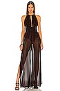 view 1 of 5 Gem Jumpsuit in Black and Ruby