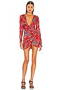 view 2 of 5 Zeppelin Mini Dress in Red Paisley
