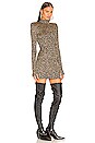 view 2 of 4 Zappa Mini Dress in Black Gold Leopard