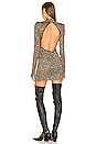 view 3 of 4 Zappa Mini Dress in Black Gold Leopard