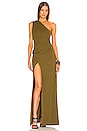 view 1 of 4 VESTIDO CRAWFORD in Khaki Green