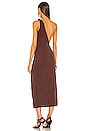 view 4 of 4 Kate Midi Dress in Chocolate Brown