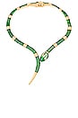 view 1 of 2 Winona Snake Necklace in Green
