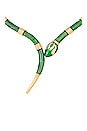 view 2 of 2 Winona Snake Necklace in Green