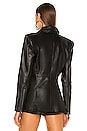 view 4 of 6 BLAZER EN CUIR TAILORED in Black