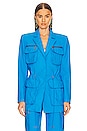 view 2 of 5 Grace Blazer in Turquoise Blue