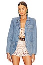 view 1 of 4 Helena Denim Blazer in Washed Indigo