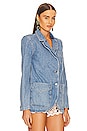 view 2 of 4 Helena Denim Blazer in Washed Indigo