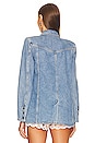 view 3 of 4 Helena Denim Blazer in Washed Indigo