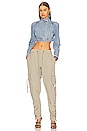 view 4 of 4 Brooks Cropped Jacket in Washed Indigo