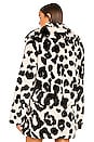 view 4 of 6 Grace Faux Fur Coat in Monochrome Leopard