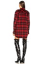 view 3 of 4 CHEMISE OVERSIZED LONDON in Red Plaid