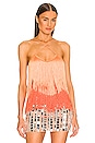view 1 of 4 Bonham Fringe Top in Orange Ombre
