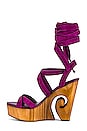 view 5 of 5 DUNDAS REVOLVE Syd Wedge in purple