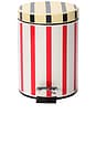 view 1 of 3 Stucco Stripe Bathroom Trash Bin in 