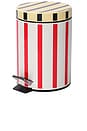 view 2 of 3 Stucco Stripe Bathroom Trash Bin in 