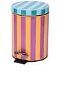 view 2 of 2 Ronnie Stripe Bathroom Trash Bin in 