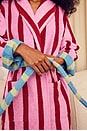 view 8 of 9 Stripe Bathrobe in Magnolia