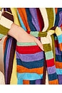 view 8 of 8 Stripe Bathrobe in Eucalyptus