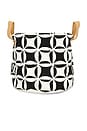 view 1 of 4 Quilt Canvas Storage Bin in Black & White