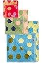 view 2 of 4 Dot Towels Set Of 3 in Multi