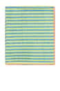 view 2 of 4 Grasshopper Stripe Bath Towel in Green & Orange Stripe