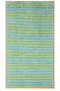 view 3 of 4 Grasshopper Stripe Bath Towel in Green & Orange Stripe