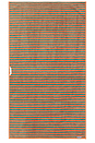 view 4 of 4 Grasshopper Stripe Bath Towel in Green & Orange Stripe