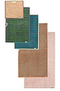 view 5 of 5 Set Of 5 Stripe Towels in Multi
