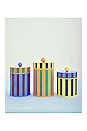 view 4 of 4 Short Striped Canisters in 