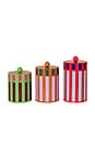 view 1 of 1 Striped Canisters Set Of 3 in 