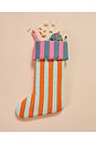 view 2 of 2 Striped Stockings in Ginger