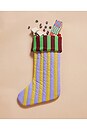 view 2 of 2 Striped Stockings in Jalapeño in Jalapeno