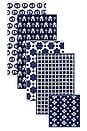 view 1 of 7 NAVY PATTERN TOWELS タオル in 